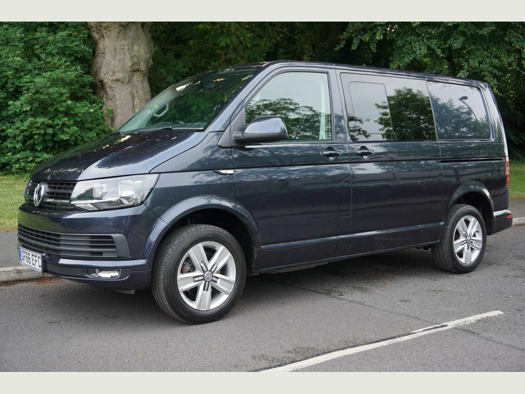 Volkswagen Transporter 2.0 Tdi T32 Bluemotion Tech Highline Crew Van Dsg Blue #5