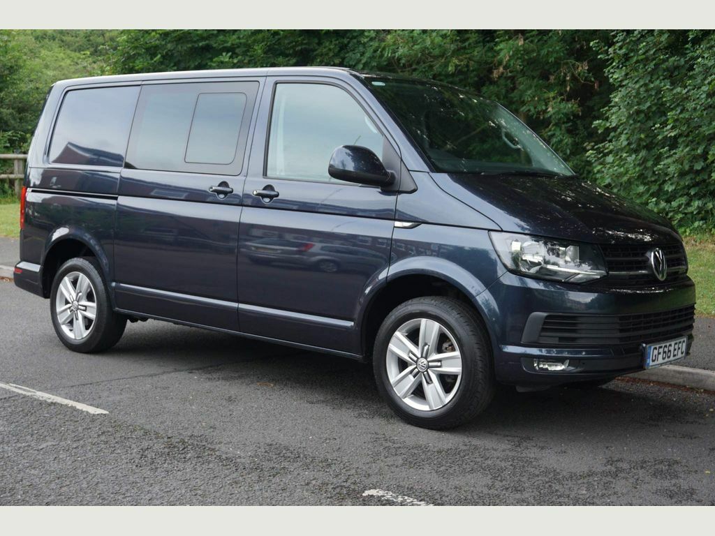 Volkswagen Transporter 2.0 Tdi T32 Bluemotion Tech Highline Crew Van Dsg Blue #2