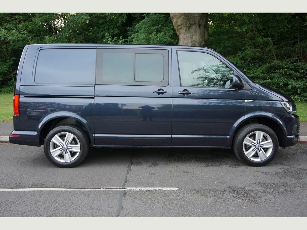 Volkswagen Transporter 2.0 Tdi T32 Bluemotion Tech Highline Crew Van Dsg Blue #4
