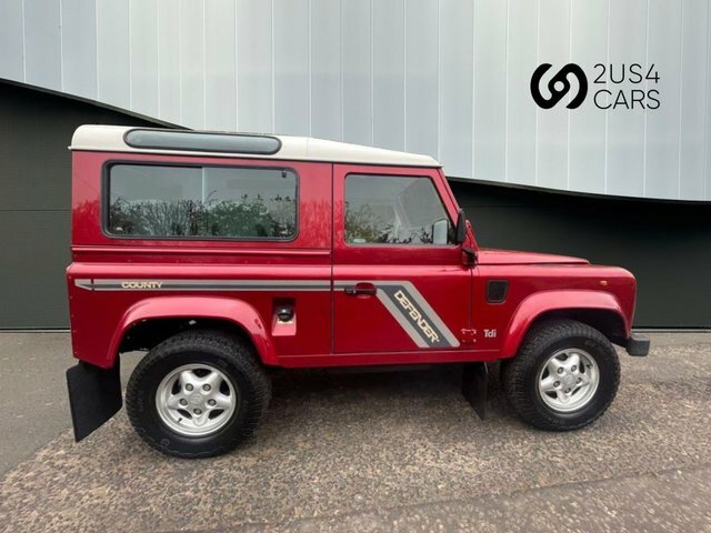 Land Rover Defender 90 2.5 County Station Wagon 300 Tdi Lhd Red #3