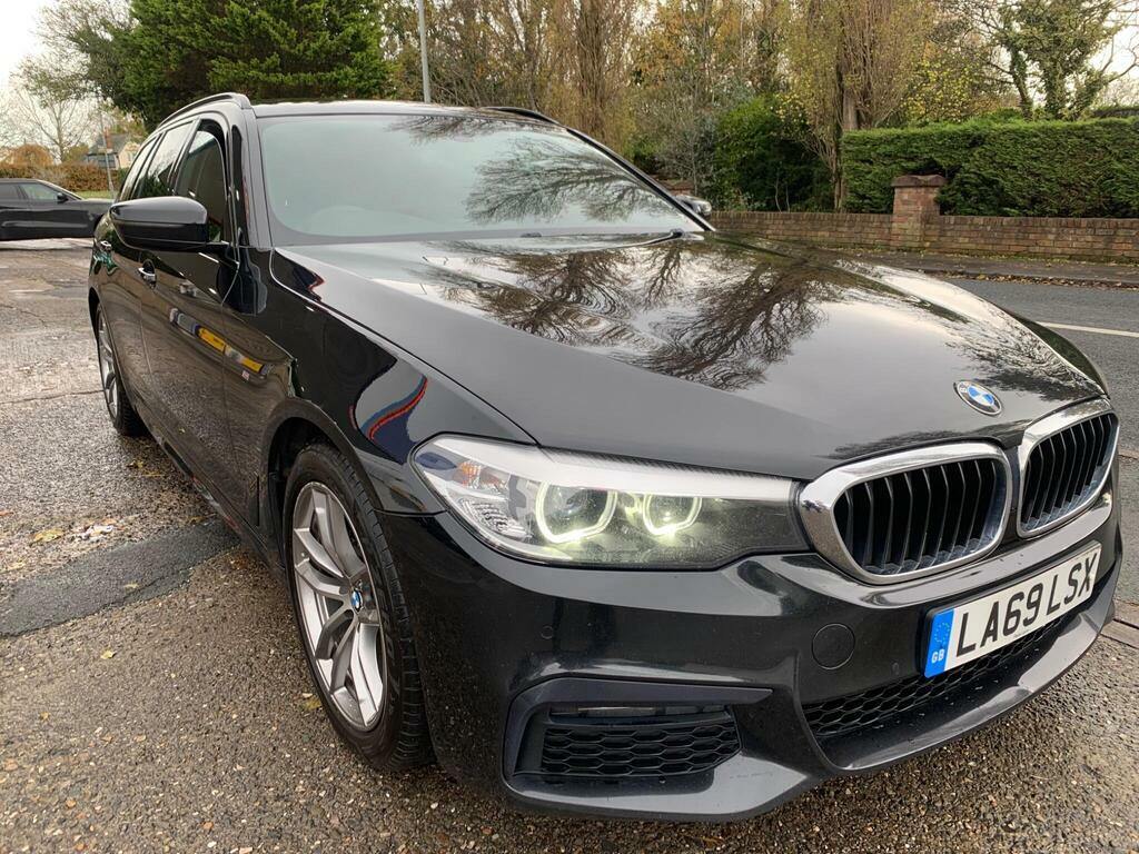 BMW 5 Series 2.0 520D Mht M Sport Touring LA69LSX Black #4