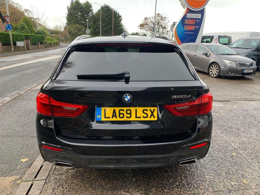 BMW 5 Series 2.0 520D Mht M Sport Touring LA69LSX Black #6