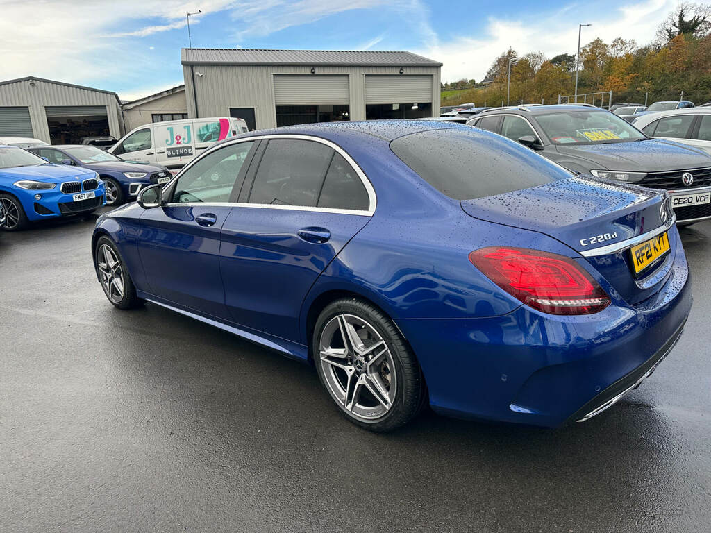 Mercedes-Benz C Class C220d Amg Line Edition 9G-tronic RF21KYT Blue #3