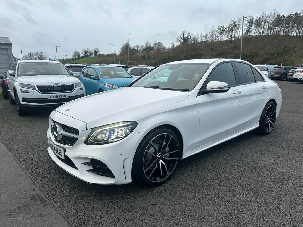 Mercedes-Benz C Class C220d Amg Line Edition 9G-tronic LL21NKE White #4