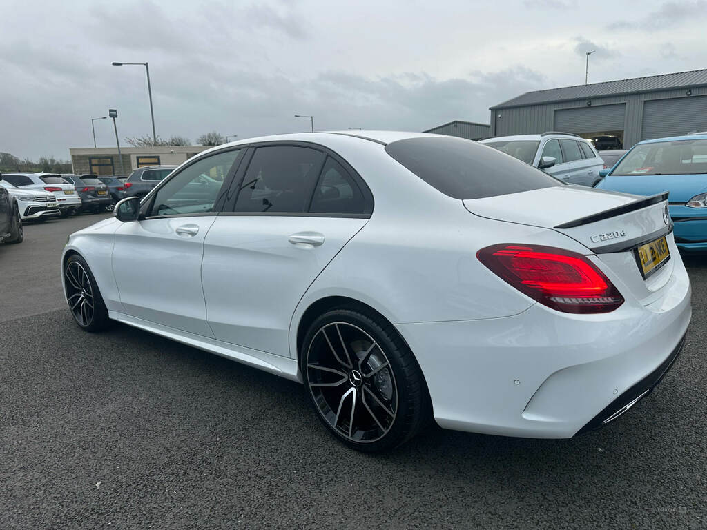 Mercedes-Benz C Class C220d Amg Line Edition 9G-tronic LL21NKE White #3