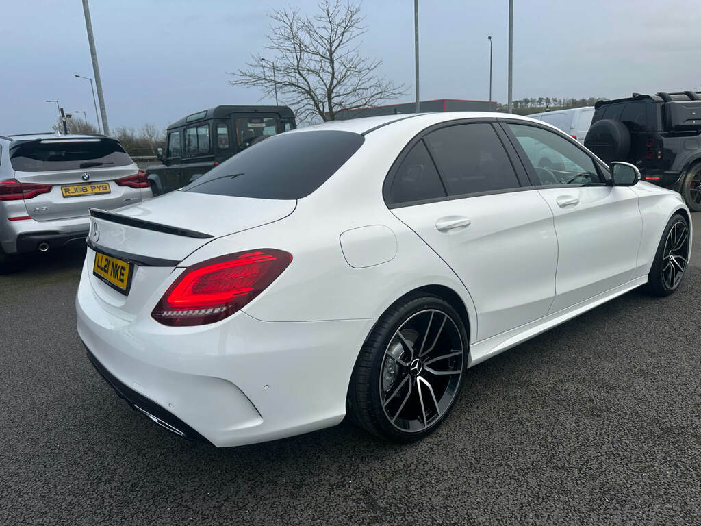 Mercedes-Benz C Class C220d Amg Line Edition 9G-tronic LL21NKE White #2