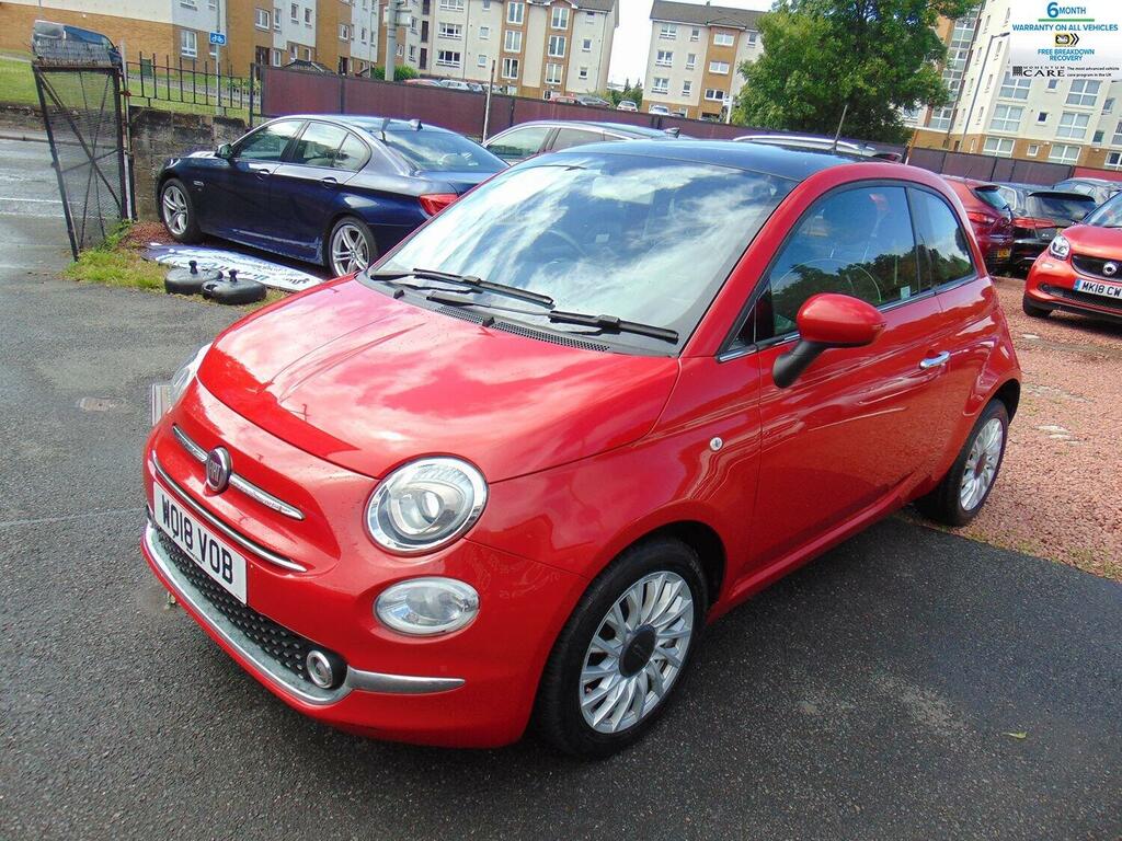 Fiat 500 Hatchback 1.2 1.2 69Hp Lounge Lez Compliant Mo WO18VOB Red #6