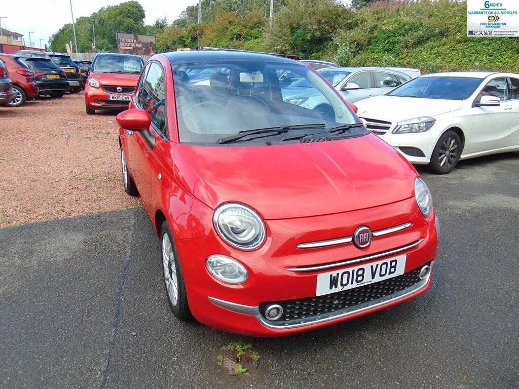 Fiat 500 Hatchback 1.2 1.2 69Hp Lounge Lez Compliant Mo WO18VOB Red #4