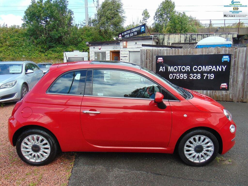 Fiat 500 Hatchback 1.2 1.2 69Hp Lounge Lez Compliant Mo WO18VOB Red #2