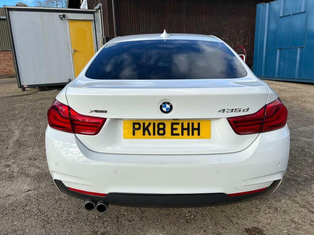 BMW 4 Series Gran Coupe Hatchback 3.0 435D M Sport Xdrive Euro 6 Ss PK18EHH White #4
