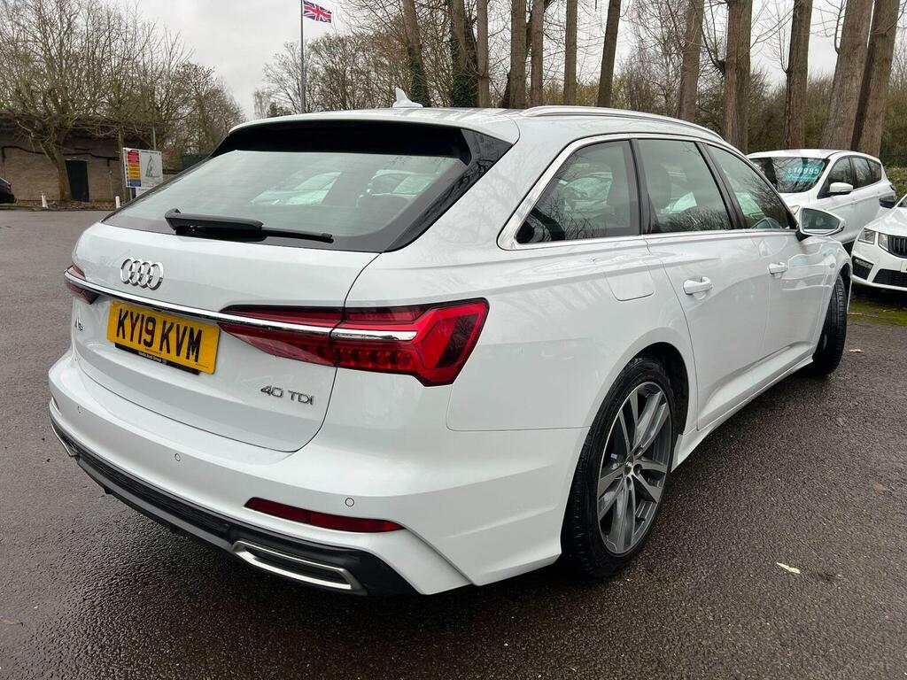 Audi A6 Avant Estate 2.0 Tdi 40 S Line S Tronic Euro 6 Ss KY19KVM White #6