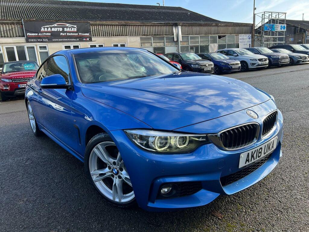 BMW 4 Series Gran Coupe Coupe 2.0 420D M Sport Euro 6 Ss 2017 AK18UKA Blue #3