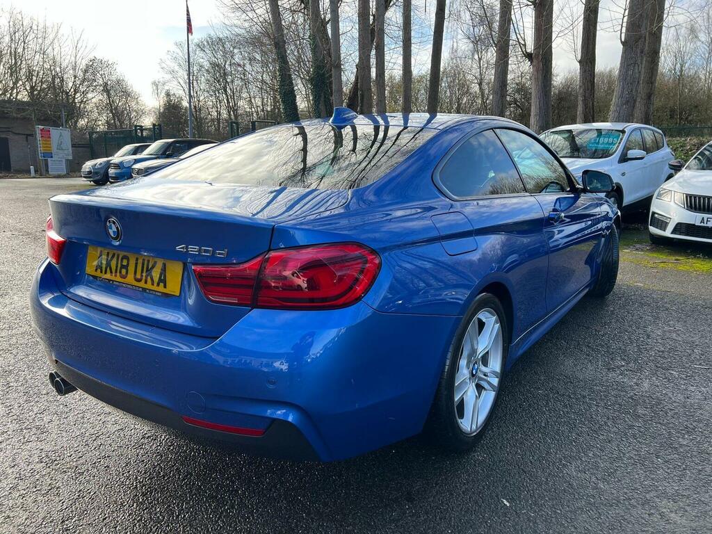 BMW 4 Series Gran Coupe Coupe 2.0 420D M Sport Euro 6 Ss 2017 AK18UKA Blue #5