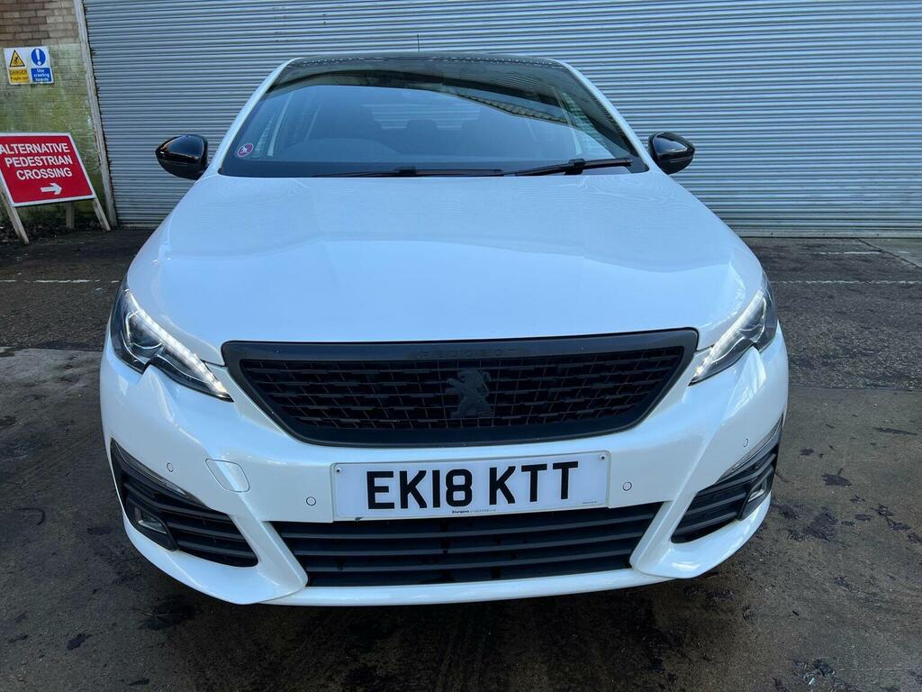 Peugeot 308 Hatchback 1.5 Bluehdi Gt Line Euro 6 Ss 20 EK18KTT White #2