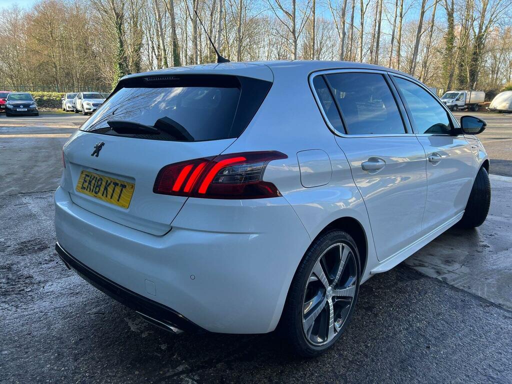 Peugeot 308 Hatchback 1.5 Bluehdi Gt Line Euro 6 Ss 20 EK18KTT White #6