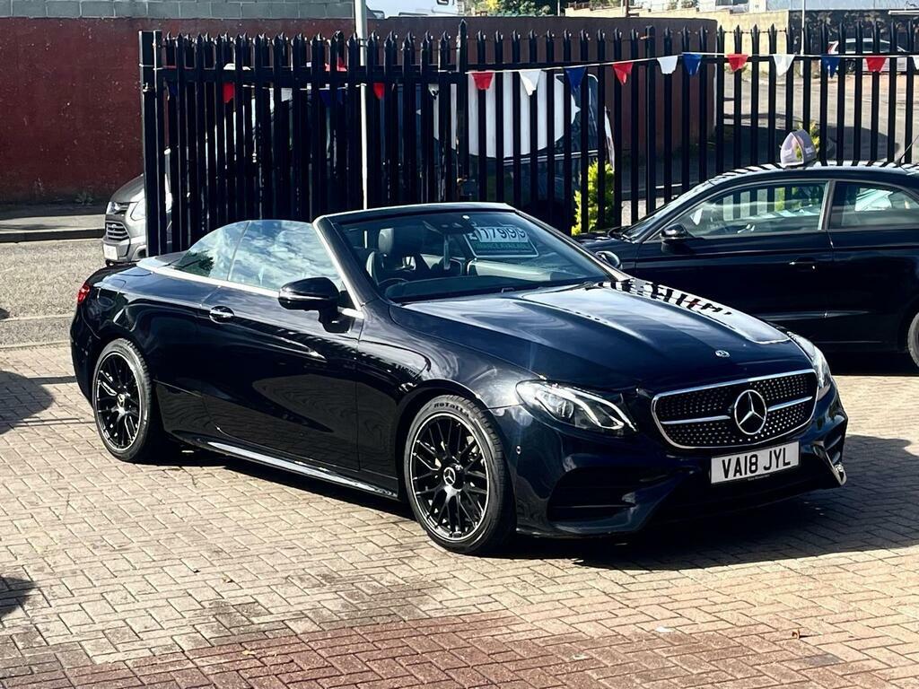 Mercedes-Benz E Class 2.0 E220d Amg Line Premium Cabriolet G-tronic E VA18JYL Black #2