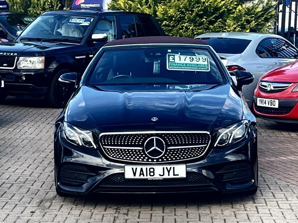 Mercedes-Benz E Class 2.0 E220d Amg Line Premium Cabriolet G-tronic E VA18JYL Black #3
