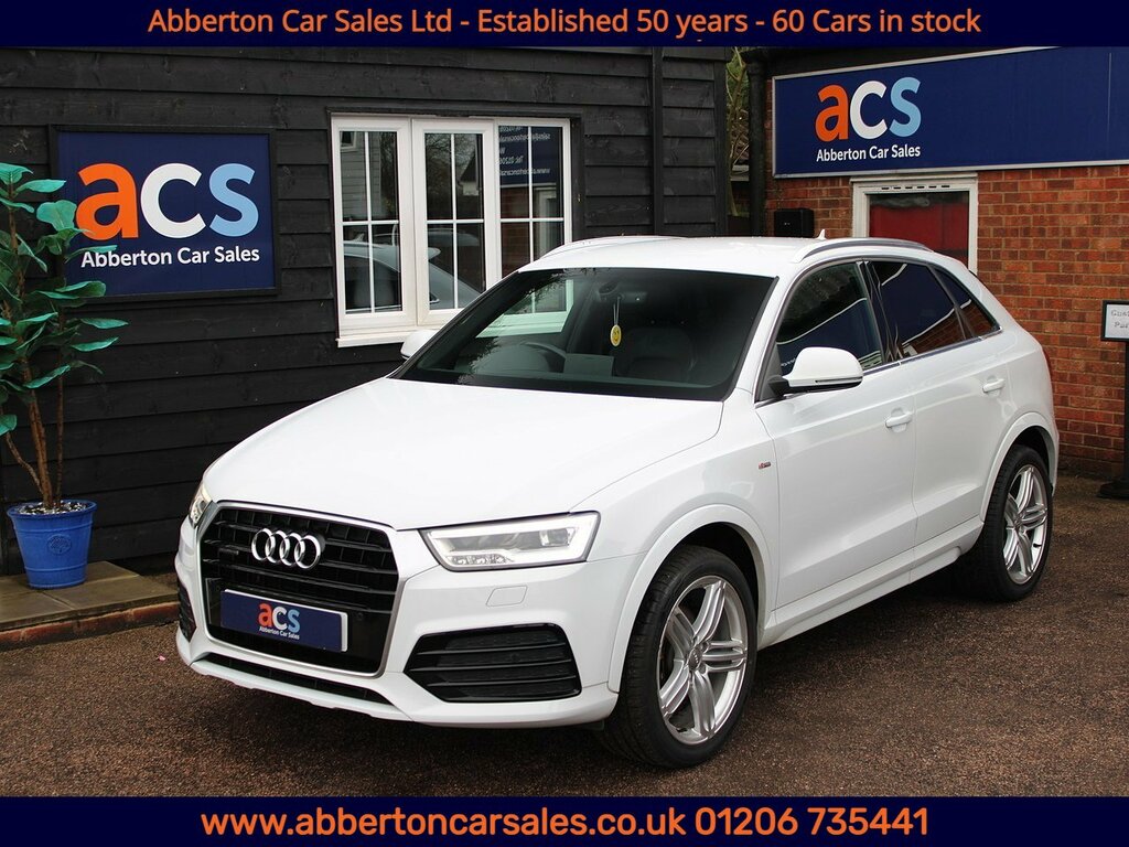 Audi Q3 Tdi S Line Plus LT65HHX White #3