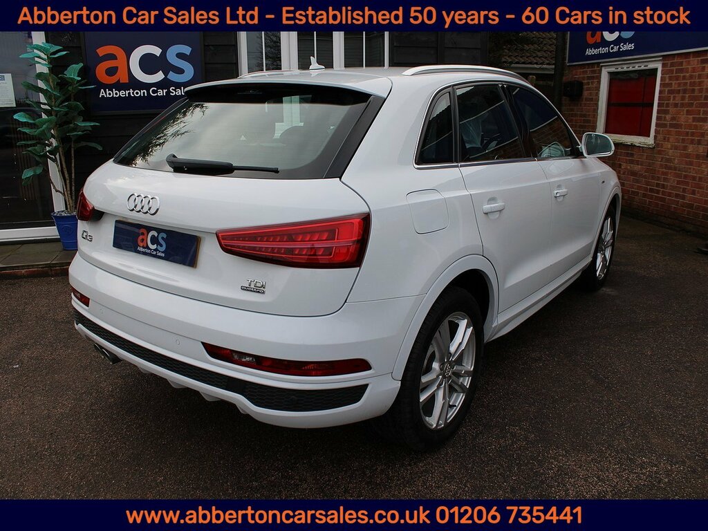 Audi Q3 Tdi S Line LM66VNP White #4