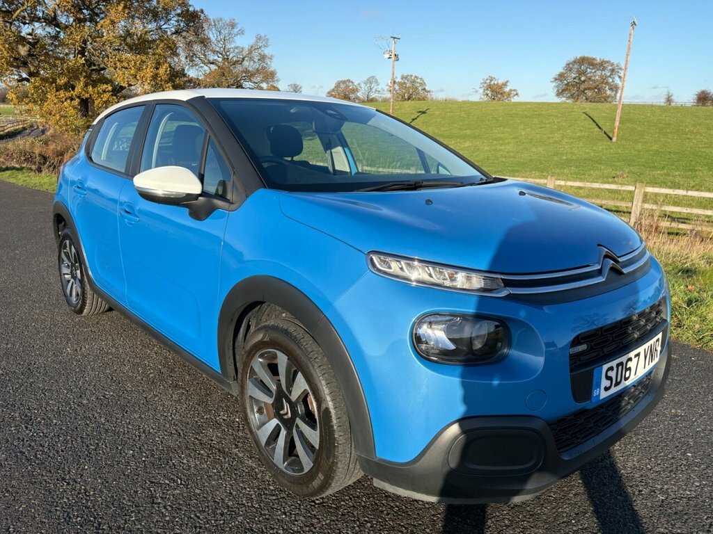 Citroen C3 Hatchback SD67YNR Blue #2