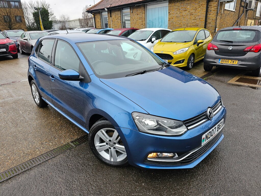 Volkswagen Polo 1.2 Tsi Match Edition Hatchback Euro 6 ND07BEX Blue #2