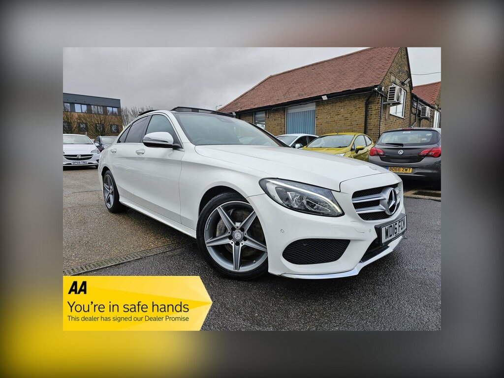 Mercedes-Benz C Class 2.1 C250d Amg Line Premium Plus Saloon Diese White