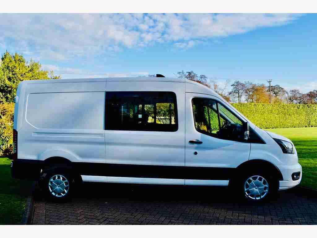 Ford Transit Custom Combi Van 2.0 350 Ecoblue Trend Crew Van L3 DV73ZTY White #4
