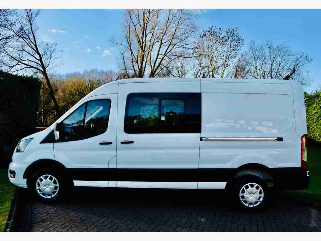 Ford Transit Custom Combi Van 2.0 350 Ecoblue Trend Crew Van L3 DV73ZTY White #2