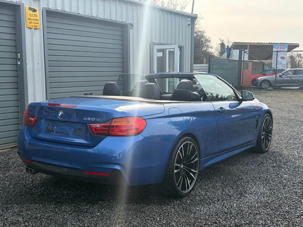 BMW 4 Series 420D 190 M Sport Professional Media YE65DCU Blue #3