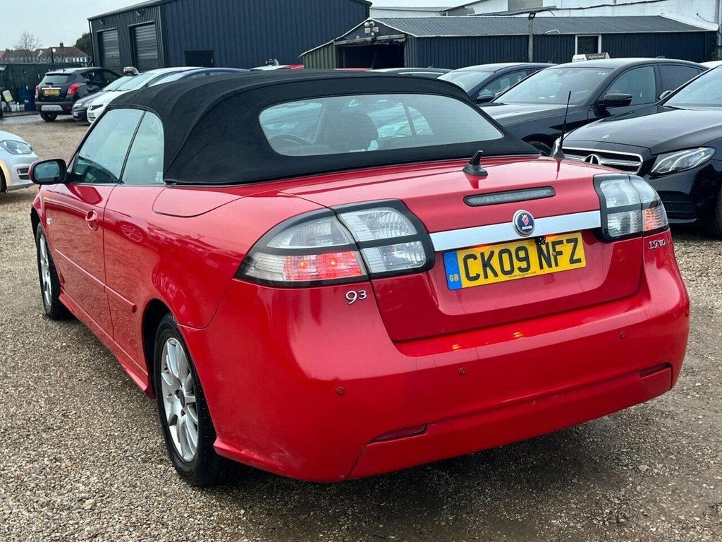 Saab 9-3 Convertible CK09NFZ Red #6