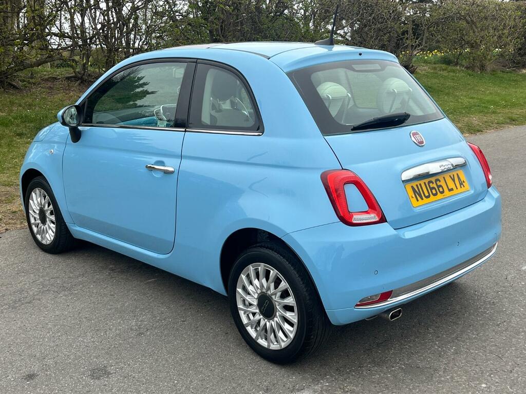 Fiat 500 Hatchback 1.2 500 My17 1.2 69Hp Lounge 2016 NU66LYA Blue #4