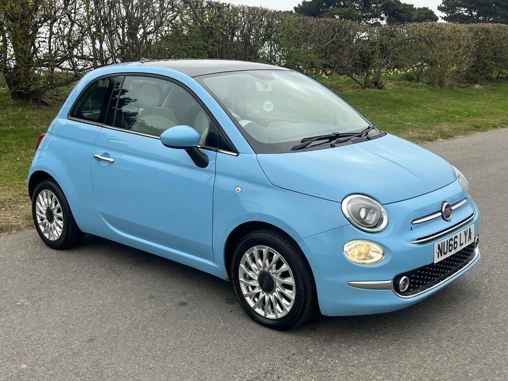 Fiat 500 Hatchback 1.2 500 My17 1.2 69Hp Lounge 2016 NU66LYA Blue #3