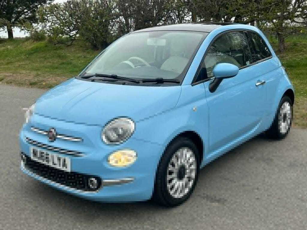 Fiat 500 Hatchback 1.2 500 My17 1.2 69Hp Lounge 2016 Blue