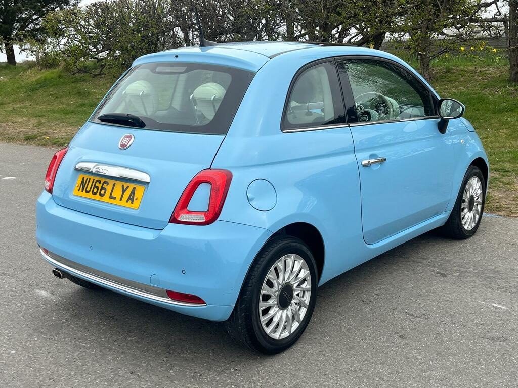 Fiat 500 Hatchback 1.2 500 My17 1.2 69Hp Lounge 2016 NU66LYA Blue #6