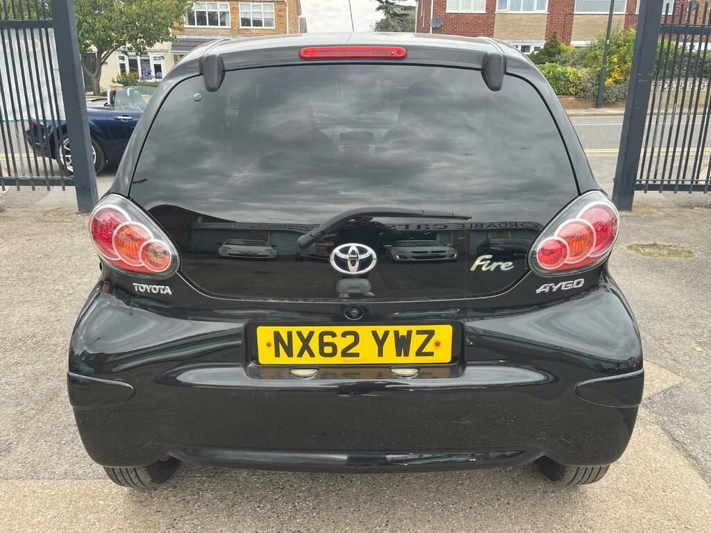 Toyota Aygo Hatchback 1.0 Vvt-i Fire 2012 NX62YWZ Black #5
