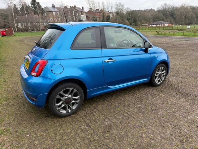Fiat 500 1.2 S Hatchback Euro 6 S S 69 MV66BKU Blue #6