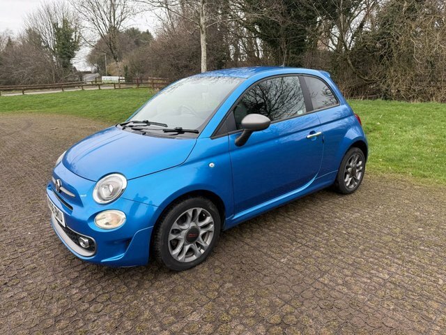 Fiat 500 1.2 S Hatchback Euro 6 S S 69 MV66BKU Blue #3