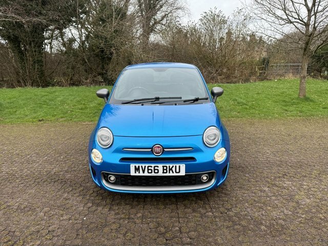 Fiat 500 1.2 S Hatchback Euro 6 S S 69 MV66BKU Blue #2