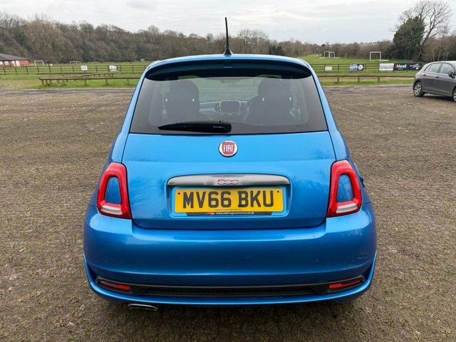 Fiat 500 1.2 S Hatchback Euro 6 S S 69 MV66BKU Blue #5