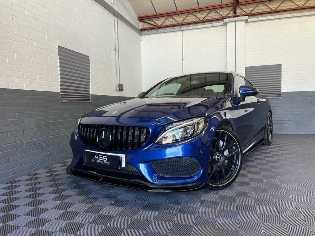 Mercedes-Benz C Class 2.0 C300 Amg Line Coupe G-tronic Euro WM17BDE Blue #2