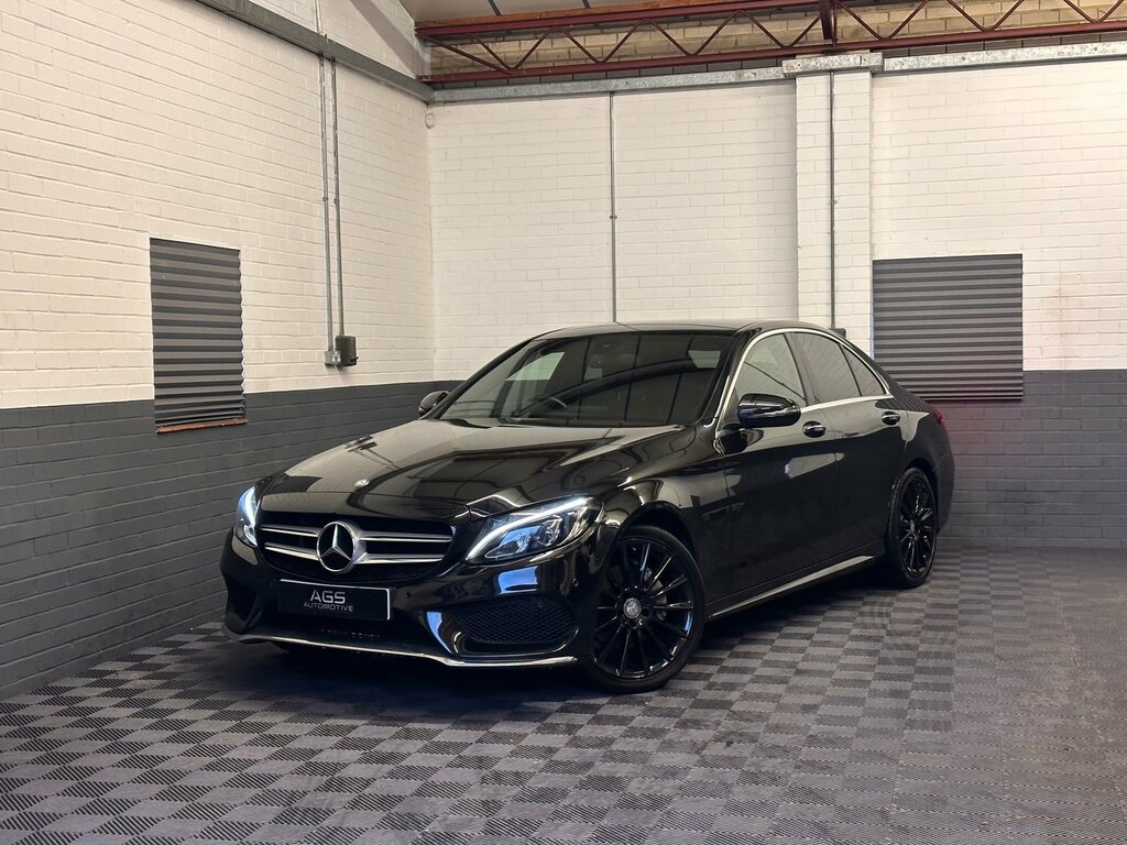 Mercedes-Benz C Class 2.0 C200 Amg Line Premium Saloon 7G-t Black