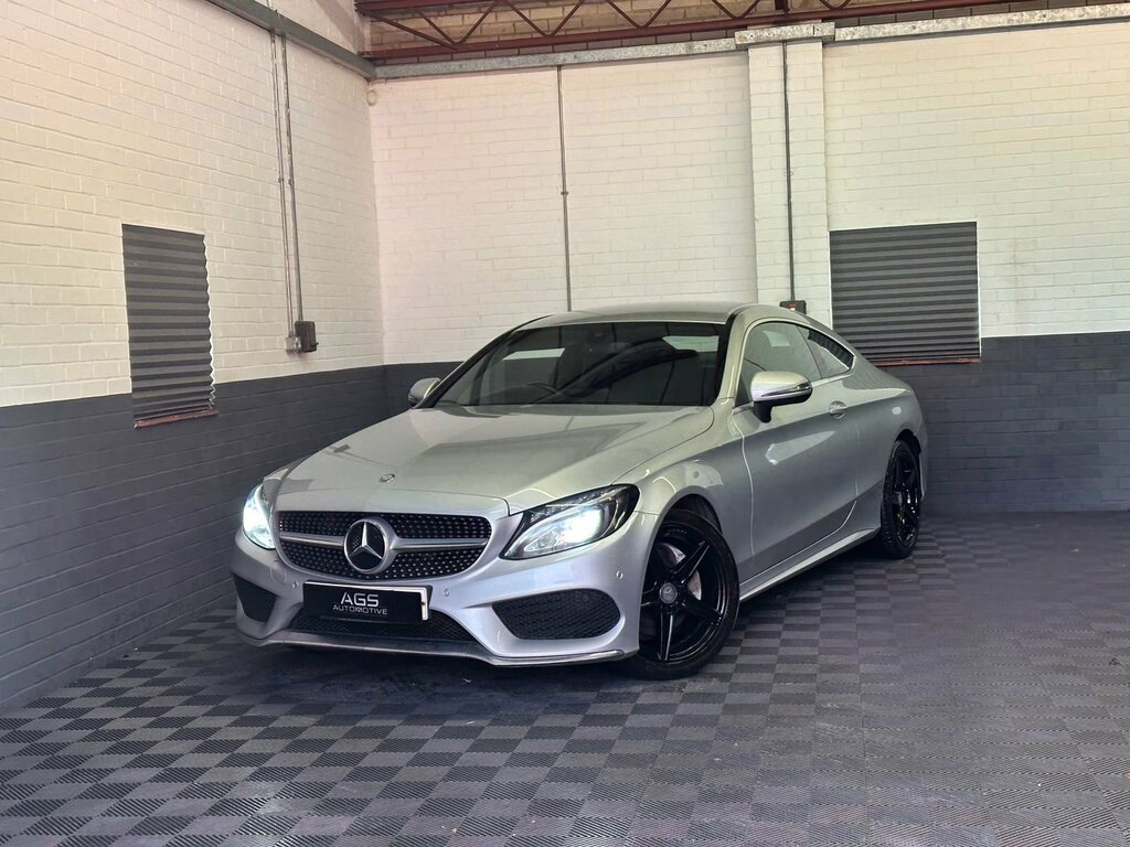 Mercedes-Benz C Class 2.1 C220d Amg Line Coupe G-tronic Euro LN16OZG Silver #2