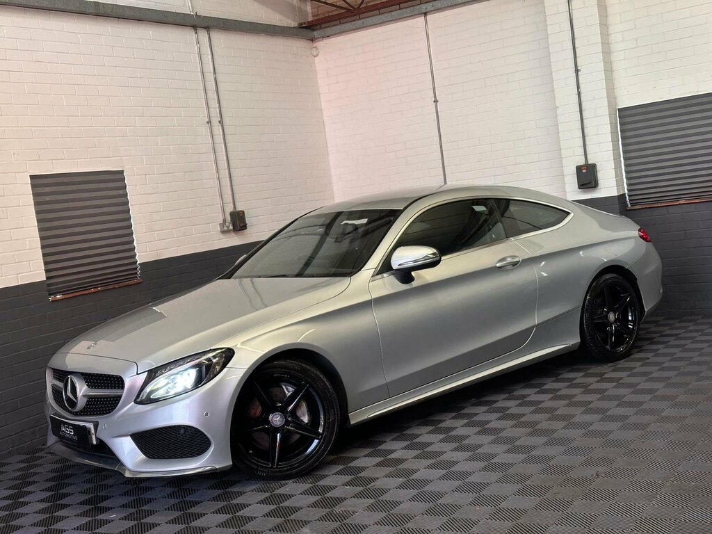 Mercedes-Benz C Class 2.1 C220d Amg Line Coupe G-tronic Euro LN16OZG Silver #4