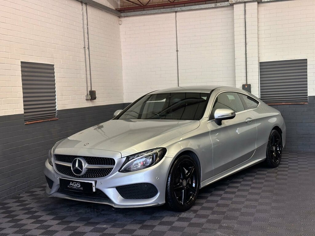 Mercedes-Benz C Class 2.1 C220d Amg Line Coupe G-tronic Euro LN16OZG Silver #5