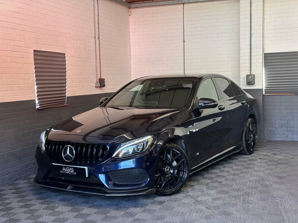 Mercedes-Benz C Class 2.1 C220d Amg Line Premium Plus Saloon Diese KO17VHB Blue #4