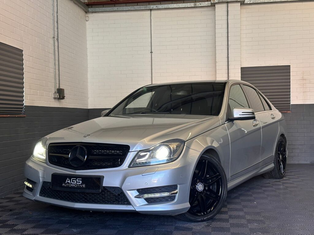 Mercedes-Benz C Class 2.1 C220 Cdi Blueefficiency Amg Sport Plus Saloon Silver