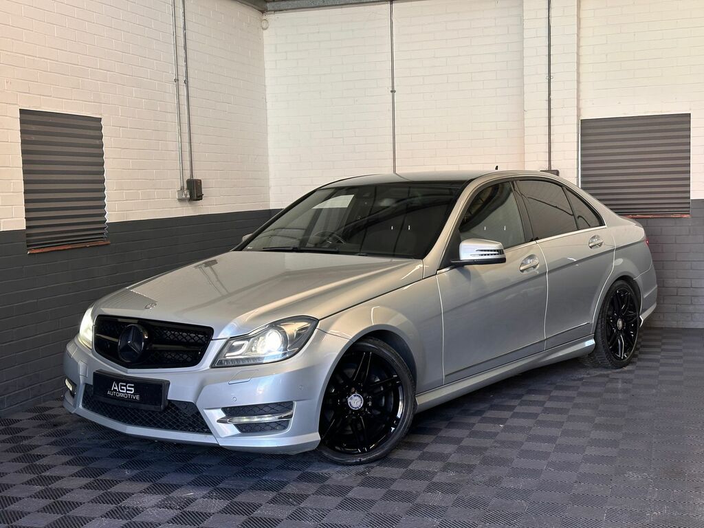Mercedes-Benz C Class 2.1 C220 Cdi Blueefficiency Amg Sport Plus Saloon YR13GFA Silver #2
