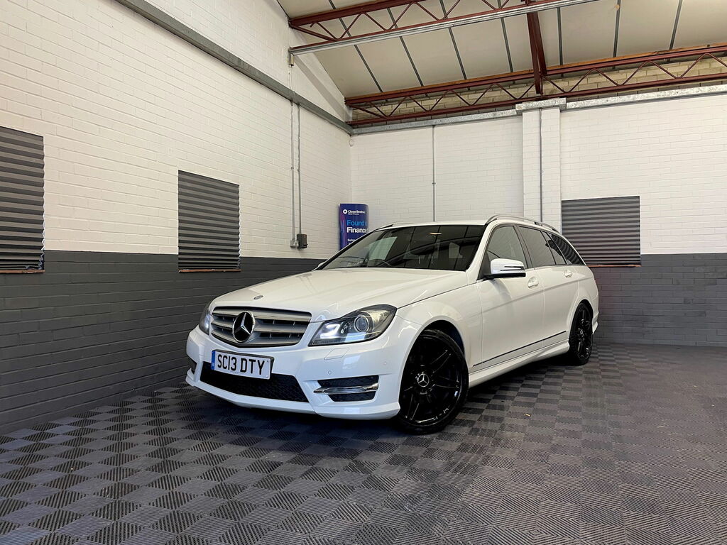 Mercedes-Benz C Class 2.1 C220 Cdi Blueefficiency Amg Sport Plus Estate White