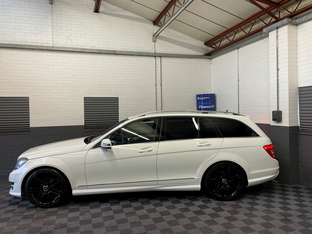 Mercedes-Benz C Class 2.1 C220 Cdi Blueefficiency Amg Sport Plus Estate SC13DTY White #5