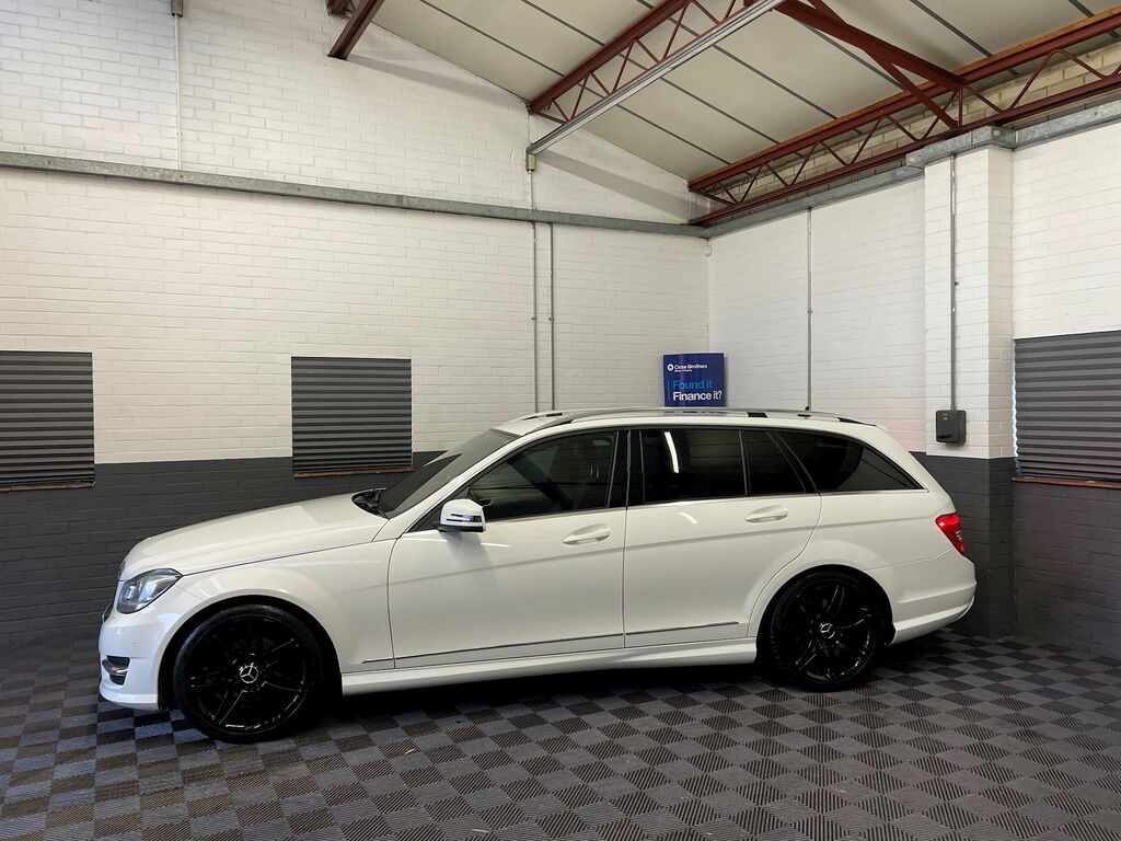 Mercedes-Benz C Class 2.1 C220 Cdi Blueefficiency Amg Sport Plus Estate SC13DTY White #6